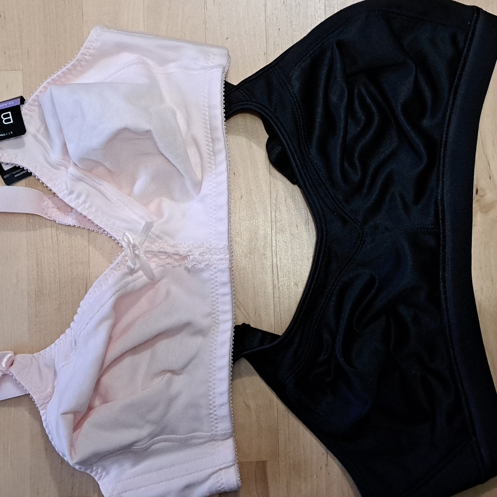 38B Pink & Black Bras (2)